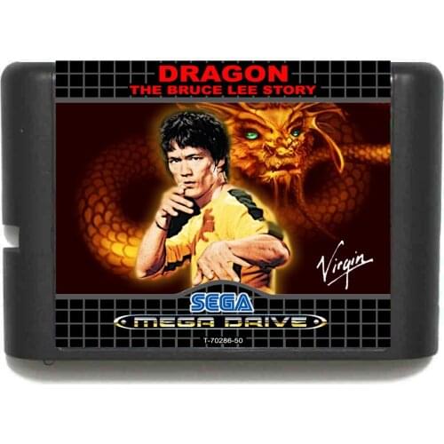 Dragon the Bruce Lee Story NTSC-USA md 16 bit Game Card For Sega Mega Drive For Genesis