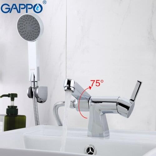 GAPPO New wall mixer tap Bathtub Faucet set bathroom shower faucets wall shower Brass bathtub sink mixer waterfall faucet G1204
