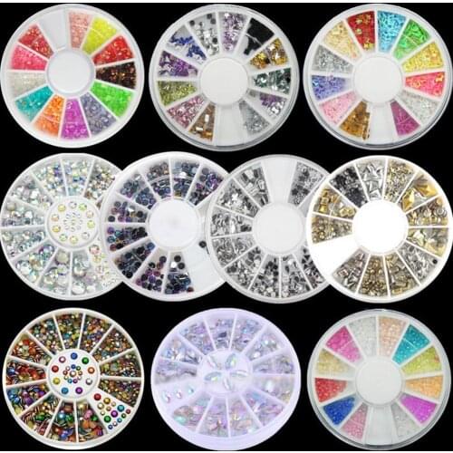 Colorful Shiny Nail Art Decoration Wheel Colorful Star DIY Manicure Accessory Nail Art Decoration Wheel