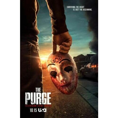 The Purge Season 2 Hot TV Series Show Silk Fabric Wall Poster Art Decor Sticker Bright
