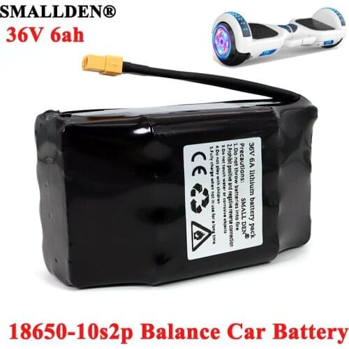 36V 6Ah high drain 2 wheel electric scooter self balancing lithium battery pack for Self-balancing Fits 6.5" 7"
