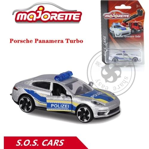 Majorette 1/64 S.O.S. Series Porsche Panamera Turbo Car Hot Pop Kids Toys Motor Vehicle Diecast Metal Model