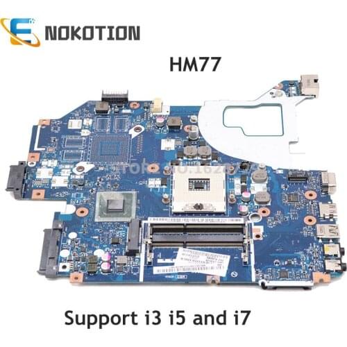 NOKOTION Q5WVH LA-7912P Mainboard For Acer E1-531 E1-571G V3-571G V3-571 Laptop motherboard NBY1111001 NB.Y1111.001 HM77 DDR3