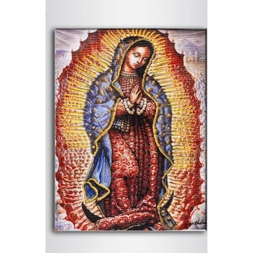 New 3D DIY Diamond Painting Cross Stitch Our Lady of Guadalupe Crystal Acupuncture Diamond Embroidery Full Diamond