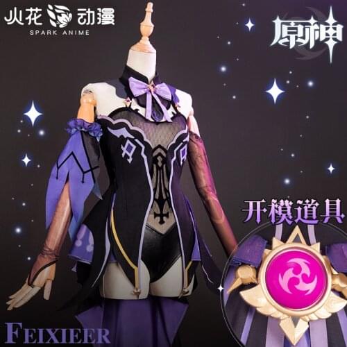 2020 New arrival Genshin Impact Fischl Cosplay Costume Christmas Fischl New Outfit