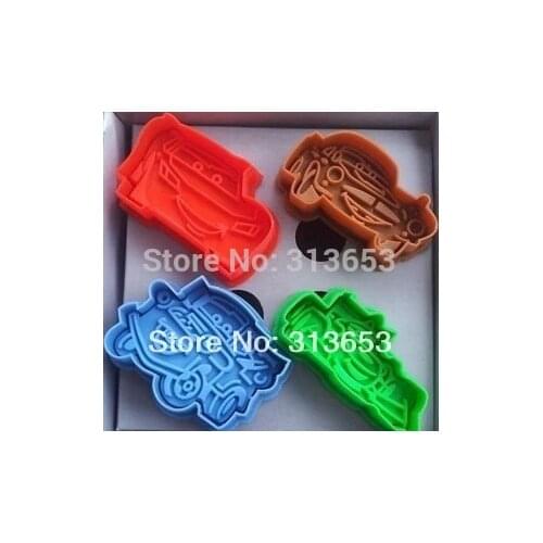 New arrival 8pcs/set Cars- cookie stamps-PLEX Biscuit sugarcraft Arts set Fondant Cake tools mold cookie cutters -free shipping