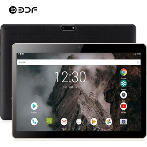 BDF 2020 New 10 Inch 3G Tablet PC Quad Core 1GB RAM 32GB ROM 1280*800 IPS Tempered Glass 10.1 Tablets Android 7.0 Mobile phone
