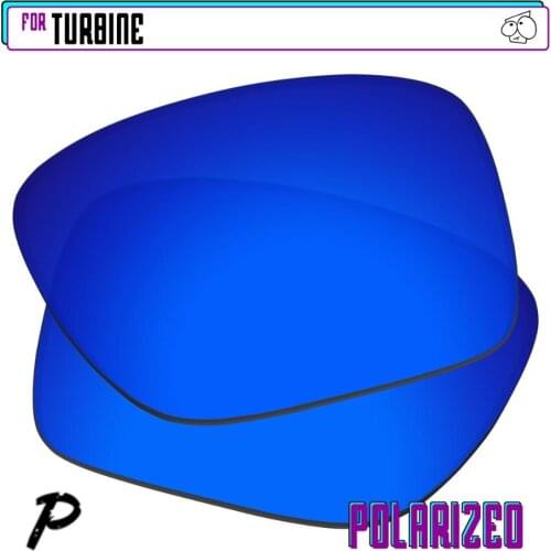 EZReplace Polarized Replacement Lenses for - Oakley Turbine Sunglasses - Navy P