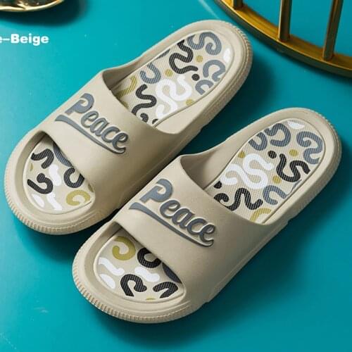 Zapatillas hombre Non-slip Men Slippers Summer Outdoor Beach Shoes Women Couple Flip Flops Male EVA Soft Comfort Bathroom Slides