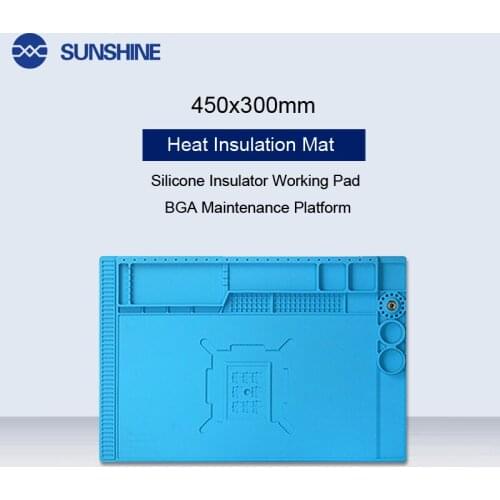 SS-004E Multi-Function ESD Heat Insulation Working Mat BGA Soldering Station Repair Insulation Pad Maintenance Platform Tools