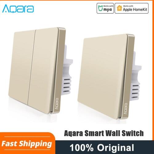 Aqara Wall Switch Smart ZigBee Zero Line Fire Wire Light Remote Control Wireless Key Wall Switch for Mi Home App