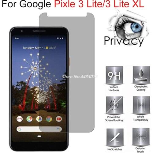 9H Privacy Tempered Glass For Google Pixel 3 Lite XL Screen Protector For Google Pixel3 Lite XL Anti Glare Protective Film Glass