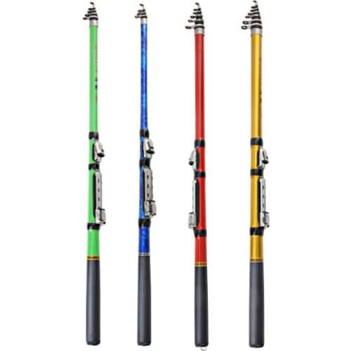 1.5m/2.1m/3m New Portable Telescopic Fishing Rod Carp Fishing Rod Perfect Quality Feeder Hard FRP Carbon Fiber Telescopic Pole