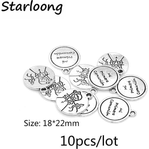 10pcs/lot zinc alloy antique silver plated little girl with alphabet charm pendants for Bracelet Necklace DIY Jewelry Making