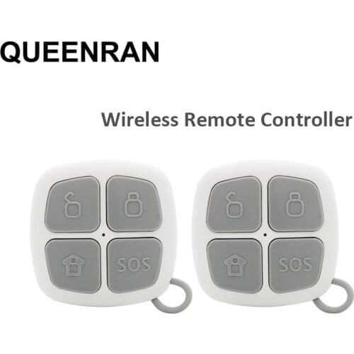 2pcs/lot 433MHz Keychain Remote Controller For G90E G90B PLUS Wifi GSM Alarm Systems ARM/DISARM/SOS