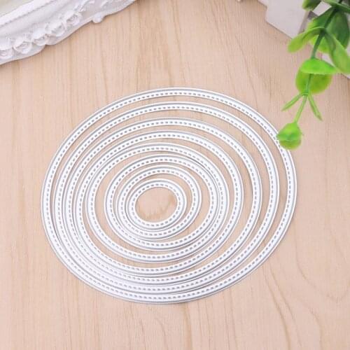 8 pcs Metal Ellipse Cutting Dies Stencils DIY Scrapbooking Album Paper Card Set for cutting dies