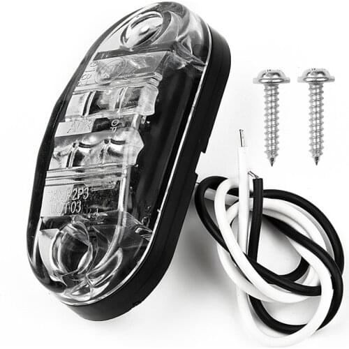 Boats Side Marker Light White Bulbs DC 10V-30V SUV Bus Parts & Accessories Waterproof Caravan indicator cars truck