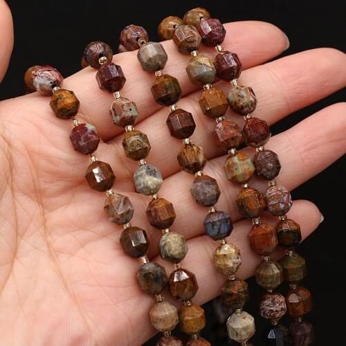 Natural Stone Semi-precious Stone Faceted Bead for DIY Jewelry Making DIY Bracelet Accessories Specification 8mm