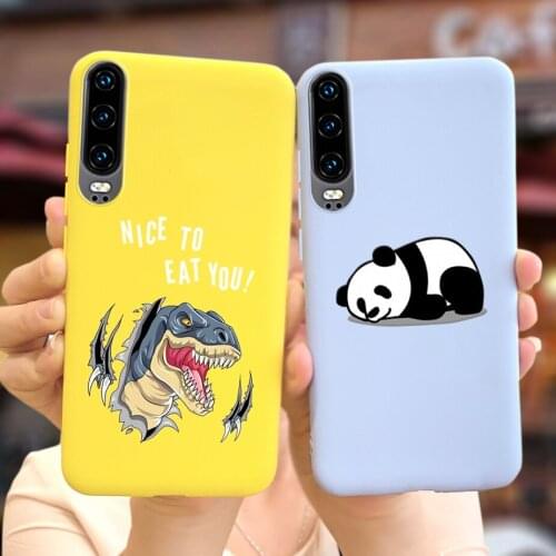 For Huawei P30 Case P30 Lite Pro Silicone Soft Slim Fundas Phone Cases For Huawei P30 Lite P 30 Pro Back Cover Cute Panda Bumper