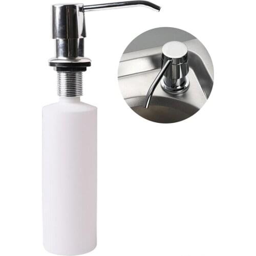 300ML Kitchen Sink Soap Dispenser Bathroom Liquid Soap Organizer Container Plastic Press Pump Detergent Hand Sanitizer Bottle