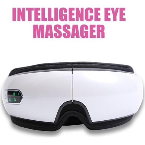 Double Airbag Electric Vibration Eye Massager Five Modes Smart Air Pressure Fatigue Therapy Heated Goggles Music Eye Care Relax