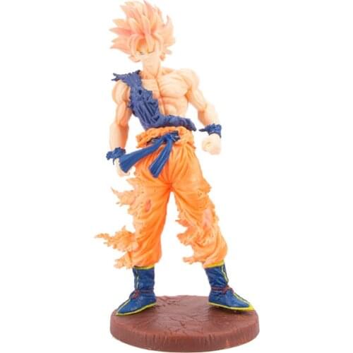 Dragon Ball Z Figure Anime Action Figurine Son Goku Figma 16cm ABS Statue Battle Version Super Saiyan Model Desktop Collection