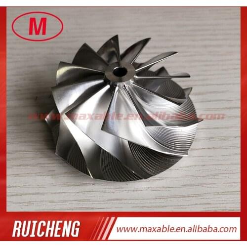 K16 54.70/67.00mm 11+0 Blades turbo aluminum 2618/milling/Billet compressor wheel