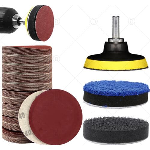 5 Inch Round Sand Paper Sanding Discs Sandpaper For Sanding Grinder Car Polishing Sander With Buffing Backing Pads 800/1500/3000