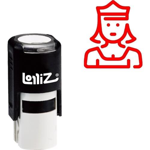 LolliZ Princess Self-Inking Rubber Stamp - Modern Symbol Series