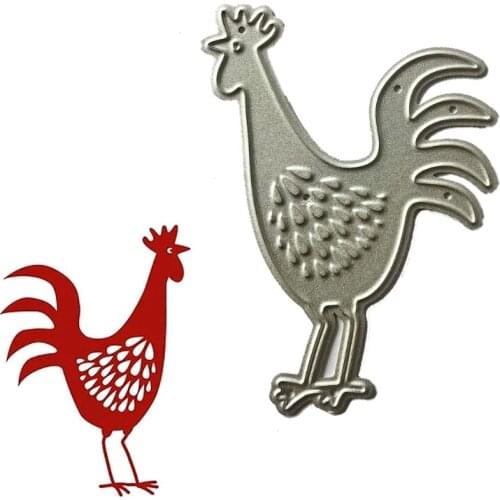 Rooster Metal Cutting Dies Stencil Scrapbooking DIY Album Stamp Paper Embossing