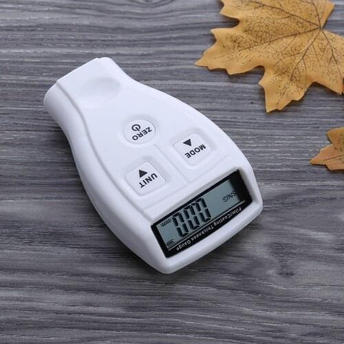 Mini Portable Thickness Paint Car Coating Paint Thickness Digital LCD Gauge Meter Tester for Enamel Plastic Epoxy Iron Aluminum