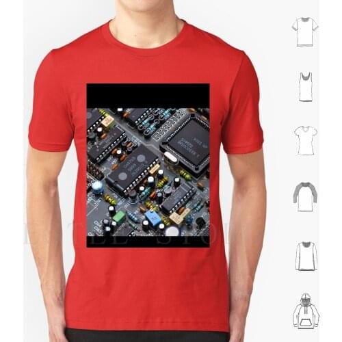 Computer T Shirt Men Cotton 6Xl Pcb Printed Circuit Board Pc Computer Motherboard Chip Circuits Electronics Old Pc Old Computer