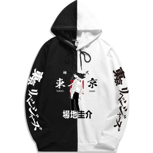 Summer Anime Tokyo Revengers Mens Sportswear Hoodie Print Printing Double Color Hoodies Sweatshirt Harajuku Thin Clothing S-2XL