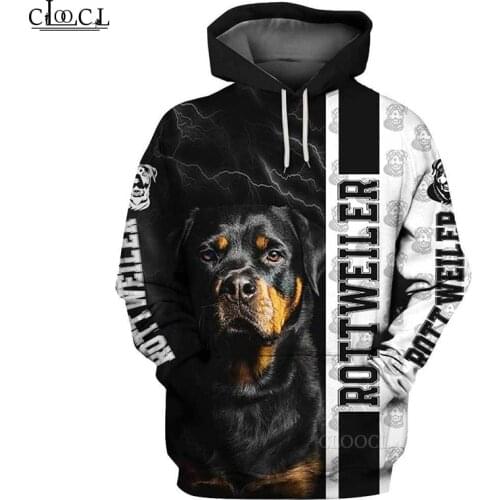 CLOOCL 2021 Newest Popular Rottweiler 3D Print Hoodies Men Women Harajuku Fashion Sweatshirt Autumn Casual Tops Drop Shipping