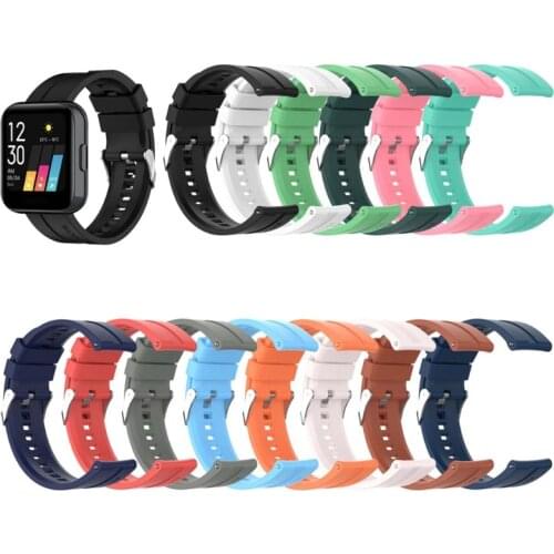 20mm Universal Bracelet Band Strap For Realme Watch Silicone Wristband for Realmi watch Sport watchband Replacement Belt Smart
