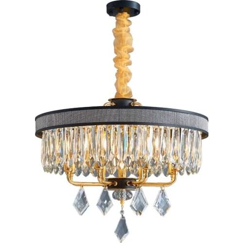 Modern LED Chandelier Metal Marble Lights American Living Room Dining Room Lighting Fixture Hotel Villa Haohua Hanging Lamps