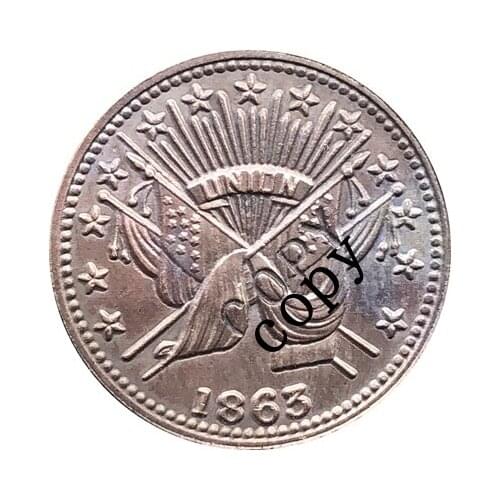 USA Civil war 1863 copy coins #16