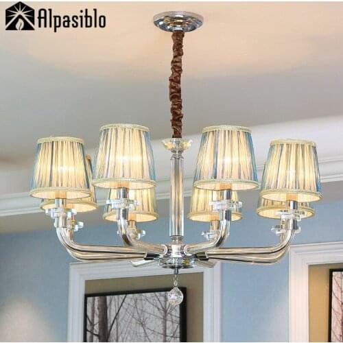 Led Crystal chandelier home lighting luminaire lustres de cristal Modern kitchen Dining room Living room chandeliers candelabro