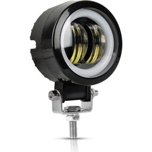 LED Work Light Waterproof Round Angel Eyes LED Light Portable Spotlight Suitable for Off-Road 4x4 Truck Car Boat Work Light
