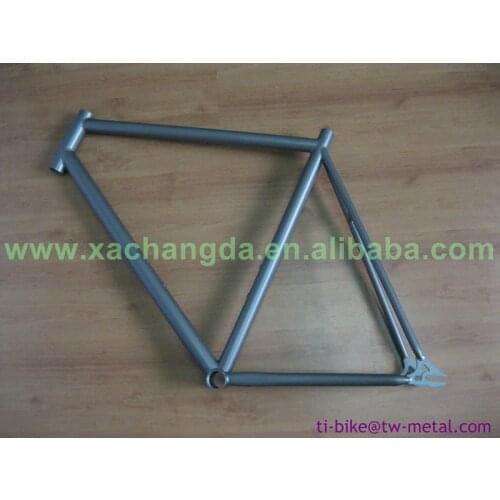 Titanium Track Bicycle Frames Custom Titanium Fixed Gear Bike Frame China Titanium Single Speed Bicycle Frame with Sandblasting