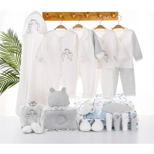 Four Seasons 20PCS Newborn Clothing Set Cotton Baby Clothes Infant Underwear Accessories Suit Baby Shower Gift Set