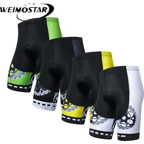Weimostar Mens Cycling Shorts 3D Padded Outdoor Sports Bike Bicycle MTB Tight S-3XL