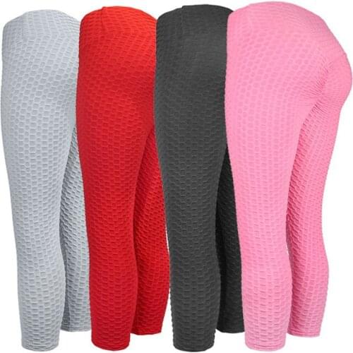 Womens Leggins Smooth Surface Sports Wear Fitness Pants Stretchy Sexy High Waist Ankle-Length Leggings Cycling Cloth for Ladies