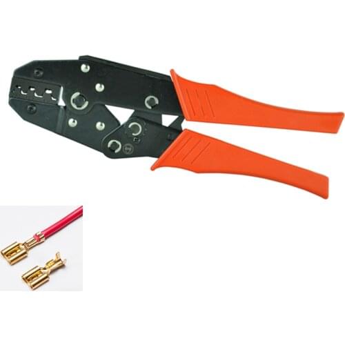 0.5-6mm2 non-insulated connector crimping tool open plug type terminal crimp tool LS-03B 20--10AWG Ratchet hand crimper plier