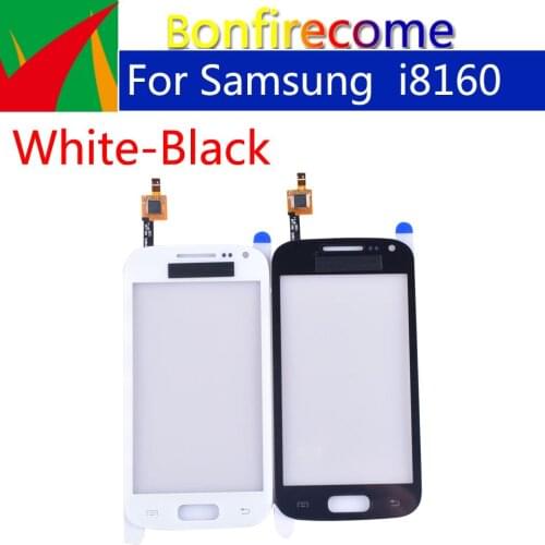 10pcs\lot For Samsung Galaxy Ace 2 i8160 GT-i8160 Touch Screen Panel Sensor Digitizer Front Glass Lens Touchscreen NO LCD