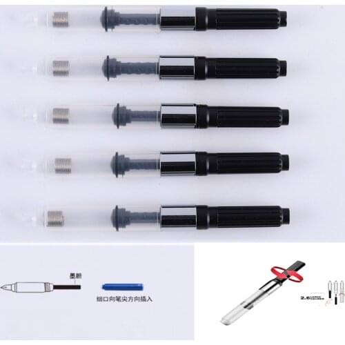 2.6MM Small Hole Plastic Metal Ring Office School Writing Fountain Pen Ink Converter Reservoir Cartridges