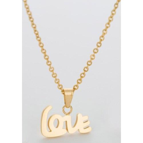 316L Stainless Steel Letter Pendant Jewelry fashion necklace for women 2015 chokers