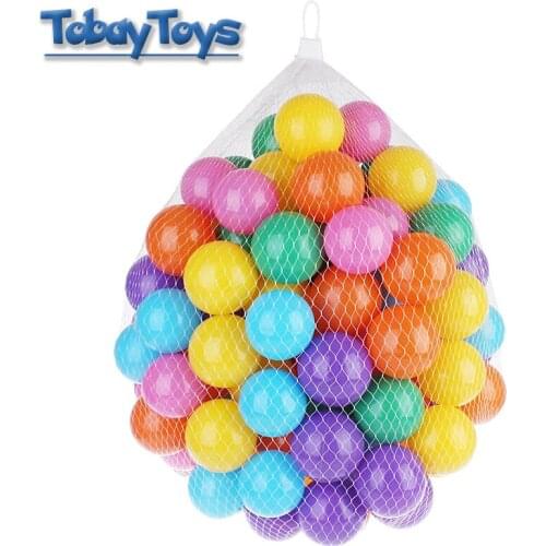 50Pcs/lot Soft Ball Baby Eco Friendly Plastic Ocean Ball Cute Outdoor Marine Ball Ocean Pool Oceano Bola Lovely Ball for Kid