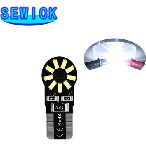 50Pcs T10 W5W 194 LED COB Car Lights Auto Side Turn Signal Lamp 6000K White Car Interior Lights Brake Reverse LED DRL Lamp