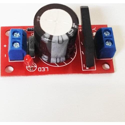 8A Rectifier Filter Power Board with Red LED Indicator AC Single Power to DC Single Source Board
